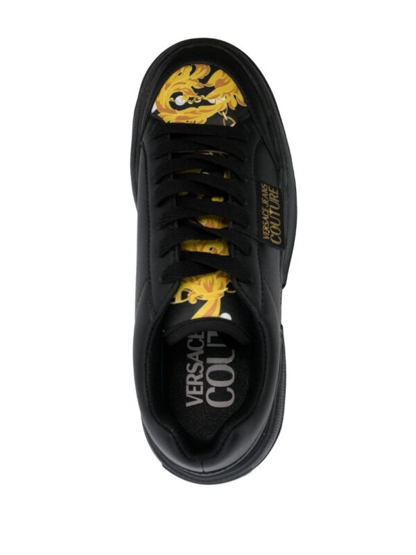 Versace Jeans Couture logo-patch round-toe sneakers