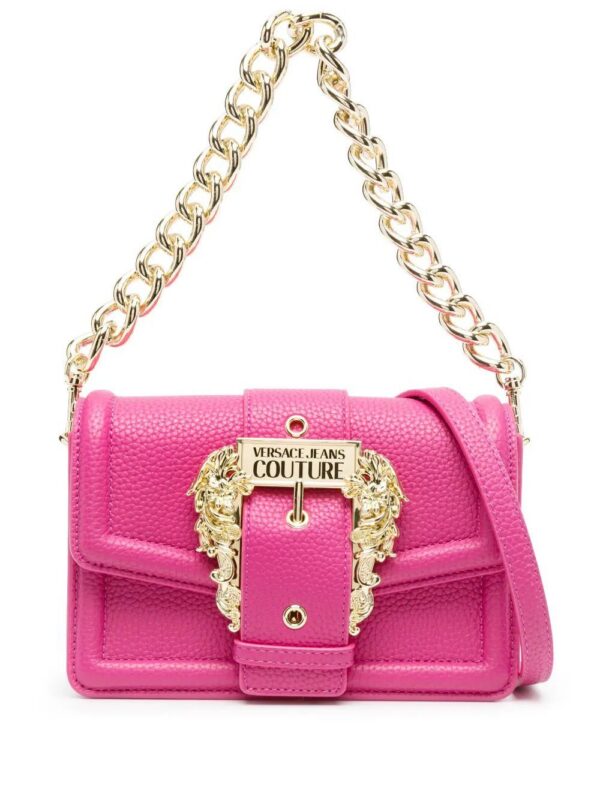 20511599_50513716_1000.jpg Versace Jeans Couture baroque-buckle shoulder bag