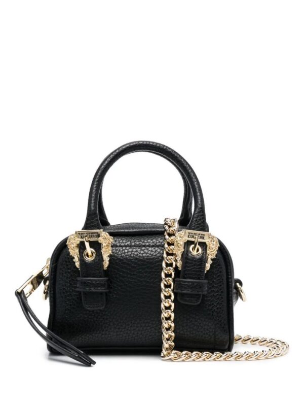 20512205_50510723_1000.jpg Versace Jeans Couture Baroque-buckle faux-leather tote bag