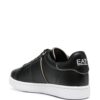 Ea7 Emporio Armani logo-print leather sneakers