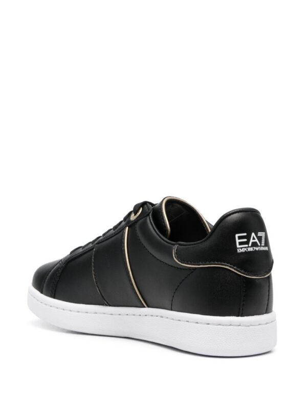Ea7 Emporio Armani logo-print leather sneakers