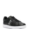 Ea7 Emporio Armani logo-print leather sneakers