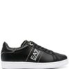 Ea7 Emporio Armani logo-print leather sneakers