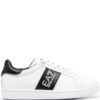 Ea7 Emporio Armani logo-print leather sneakers