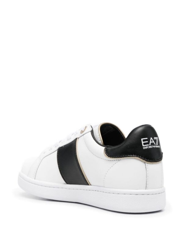 Ea7 Emporio Armani logo-print leather sneakers