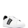 Ea7 Emporio Armani logo-print leather sneakers