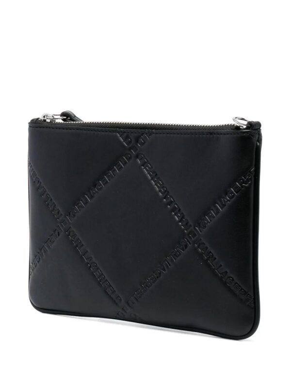 20575403_50797504_1000.jpg Karl Lagerfeld K/Skuare logo-debossed clutch bag