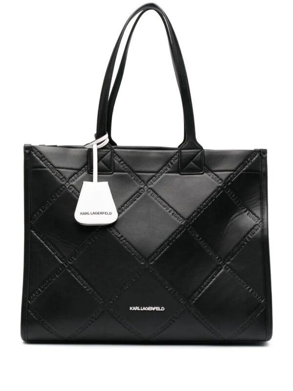 20575407_50797360_1000.jpg Karl Lagerfeld large K/Skuare logo-embossed tote bag