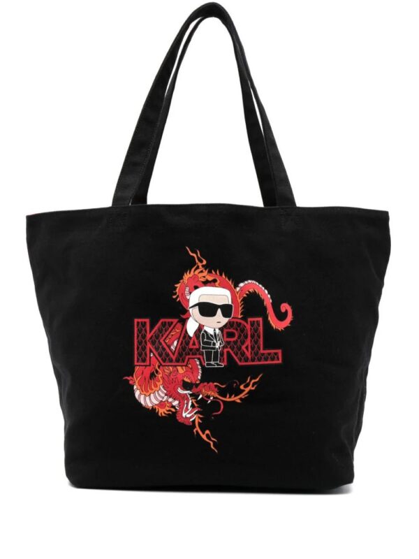 20575417_50796759_1000.jpg Karl Lagerfeld Ikonik Karl-motif tote bag
