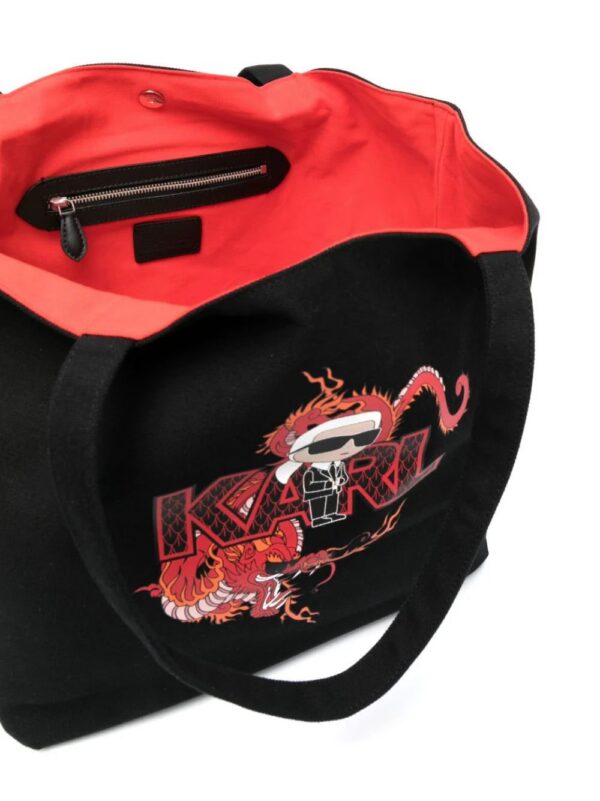 20575417_50796760_1000.jpg Karl Lagerfeld Ikonik Karl-motif tote bag