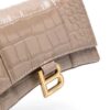 Balenciaga  Hourglass leather wallet-on-chain