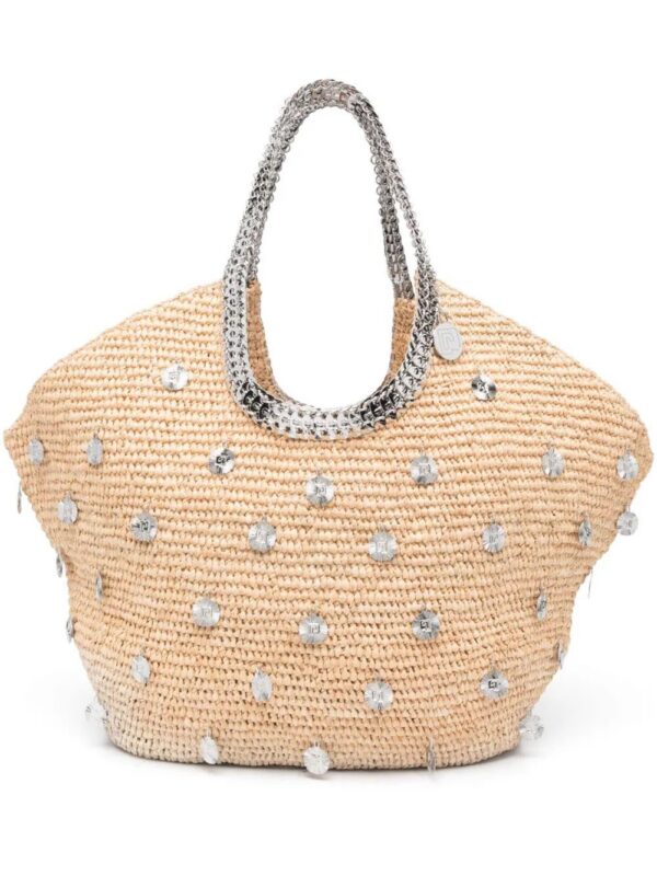20718555_50660144_1000.jpg Rabanne large embellished raffia tote bag