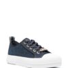 Michael Michael Kors embossed logo-print suede sneakers
