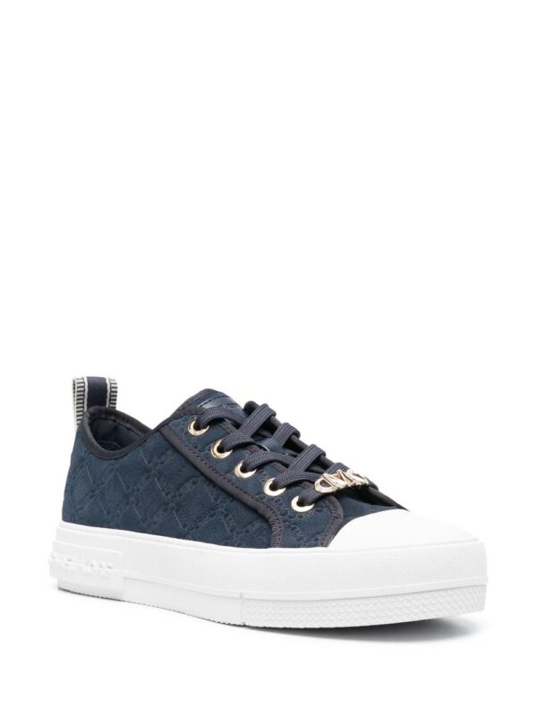 Michael Michael Kors embossed logo-print suede sneakers
