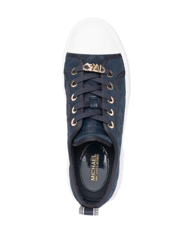Michael Michael Kors embossed logo-print suede sneakers