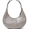 Karl Lagerfeld Jeans  metallic half-moon shoulder bag