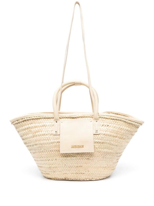 20970955_51066849_1000.jpg Jacquemus Le Panier Soli raffia tote bag