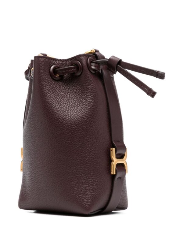 Chloé  mini Marcie leather bucket bag