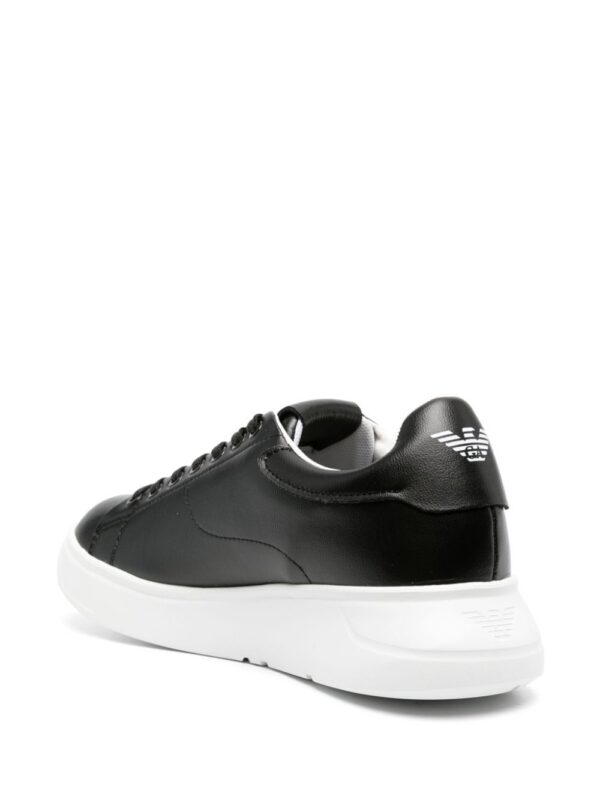 21029820_51127987_1000.jpg Emporio Armani calligraphy-print leather sneakers