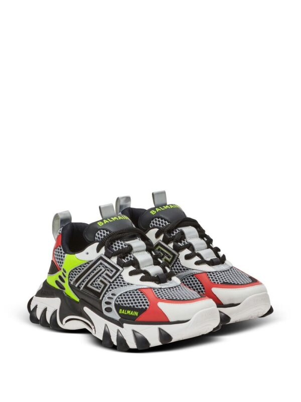 Balmain B-East panelled low-top sneakers