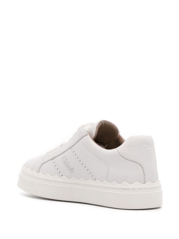 Chloé Lauren lace-up leather sneakers