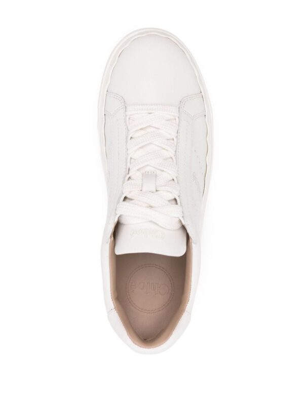 Chloé Lauren lace-up leather sneakers