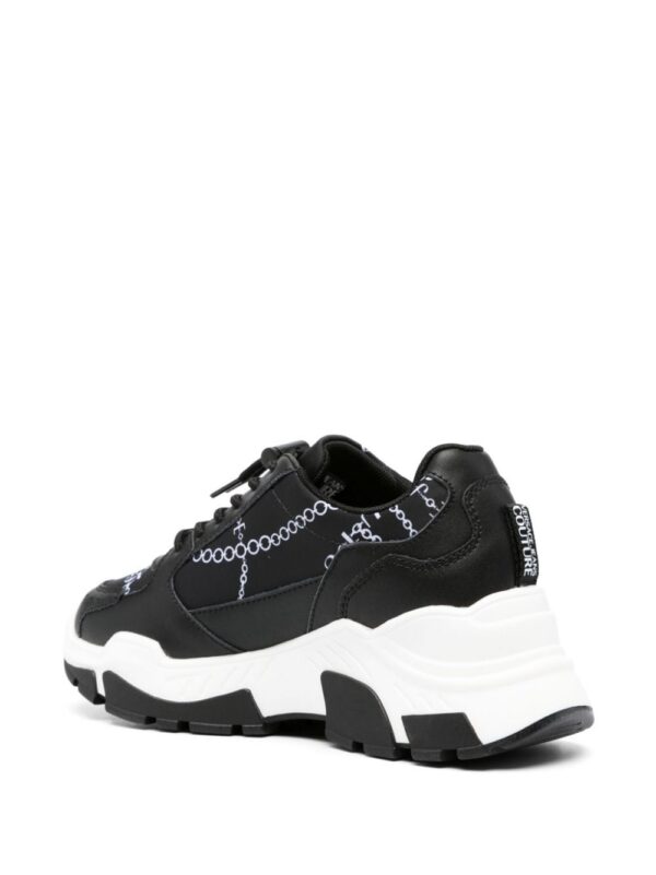 Versace Jeans Couture chain-link print panelled sneakers