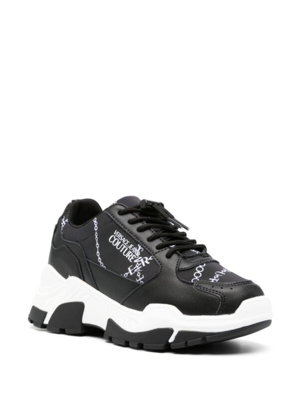 Versace Jeans Couture chain-link print panelled sneakers
