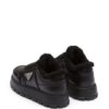 Prada shearling-trim flatform sneakers