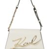 Karl Lagerfeld  medium Signature leather shoulder bag