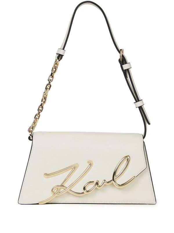 Karl Lagerfeld  medium Signature leather shoulder bag