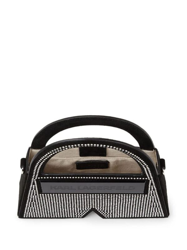 Karl Lagerfeld  small Ikon K Crystal top-handle bag