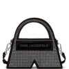 Karl Lagerfeld  small Ikon K Crystal top-handle bag