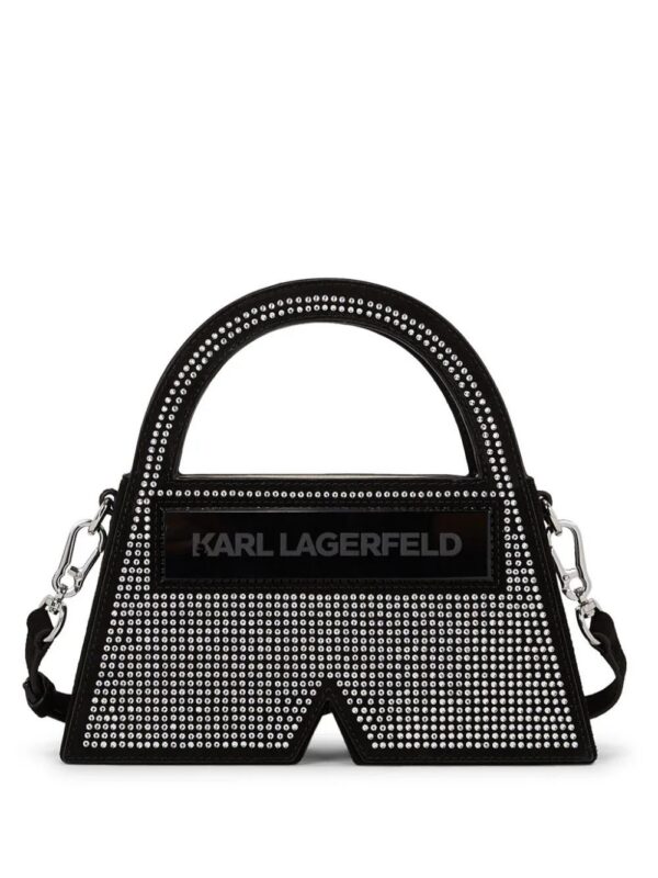 Karl Lagerfeld  small Ikon K Crystal top-handle bag