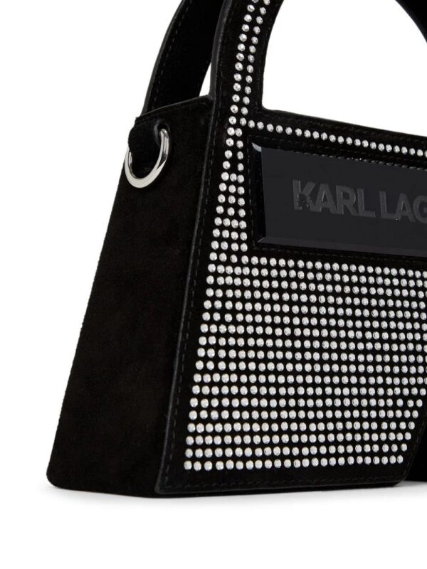 Karl Lagerfeld  small Ikon K Crystal top-handle bag