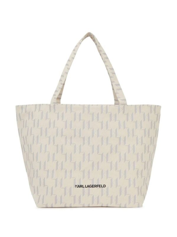 21540243_52477229_1000.jpg Karl Lagerfeld Ikonik monogram-print tote bag