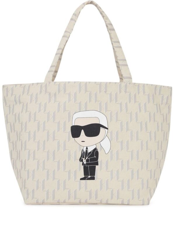 21540243_52477233_1000.jpg Karl Lagerfeld Ikonik monogram-print tote bag