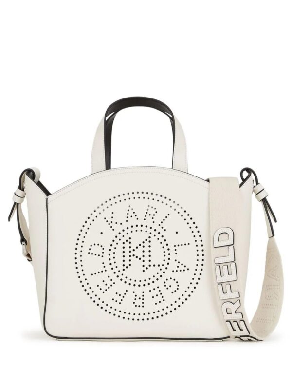 21540336_52481572_1000.jpg Karl Lagerfeld K/Circle perforated-logo tote bag
