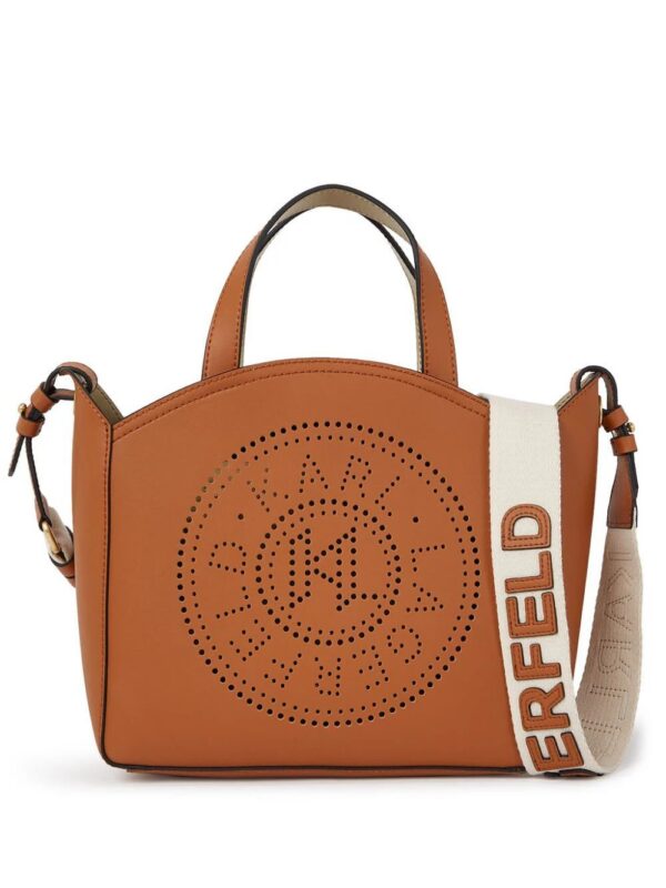 Karl Lagerfeld  K/Circle perforated-logo tote bag