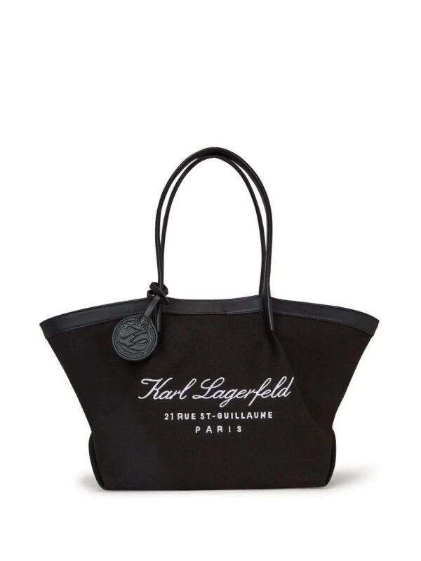 21541436_52481454_1000_7c6d13e1-0dac-474e-b3de-5088f59d1fad.jpg Karl Lagerfeld medium Hotel Karl canvas tote bag