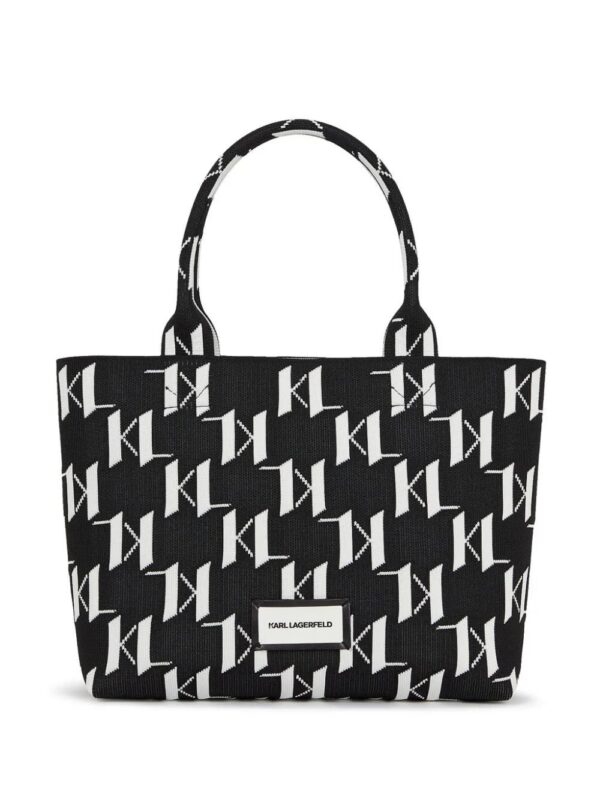 21541438_52482797_1000.jpg Karl Lagerfeld medium K/Monogram knitted tote bag