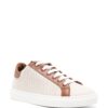 Moschino logo-jacquard panelled sneakers