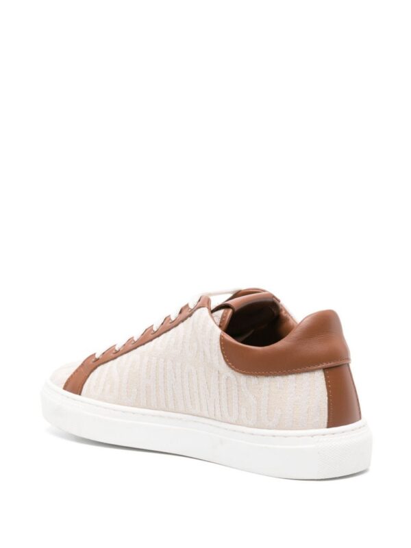 Moschino logo-jacquard panelled sneakers