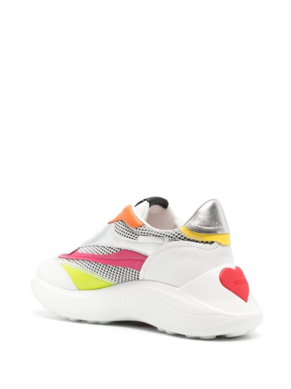 Love Moschino colour-block panelled leather sneakers