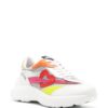 Love Moschino colour-block panelled leather sneakers