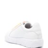 Love Moschino logo-print leather sneakers