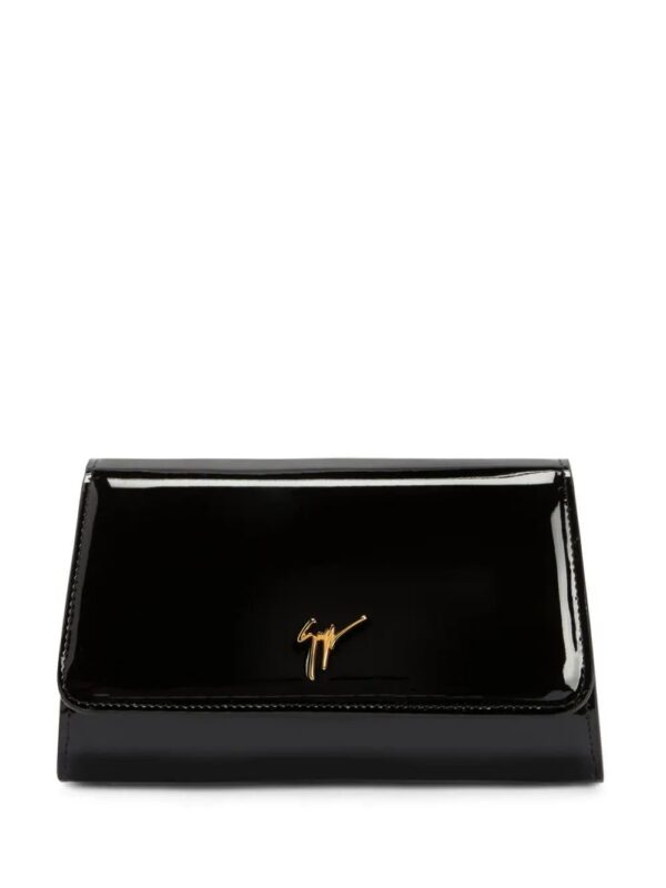 22028595_51759591_1000.jpg Giuseppe Zanotti Cleopatra patent-finish clutch bag