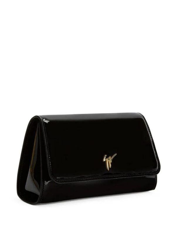 22028595_51759612_1000.jpg Giuseppe Zanotti Cleopatra patent-finish clutch bag