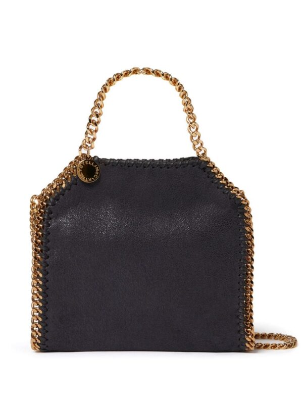 22049626_51931854_1000.jpg Stella McCartney mini Falabella logo-engraved tote bag