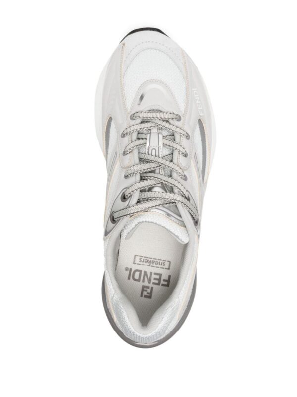 22109966_51906379_1000_2a09a4be-aac7-4fa4-a234-026d2e6591fb.jpg FENDI First 1 leather-paneling low-top sneakers